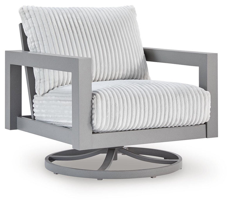 Hurley Park Outdoor Swivel Chair with Cushion - Home Furniture And More (Brentwood, MD)