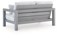 Hurley Park Outdoor Loveseat with Cushion - Home Furniture And More (Brentwood, MD)