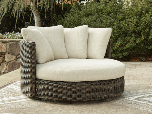 Kimora Outdoor Swivel Lounge Chair with Cushion - Home Furniture And More (Brentwood, MD)