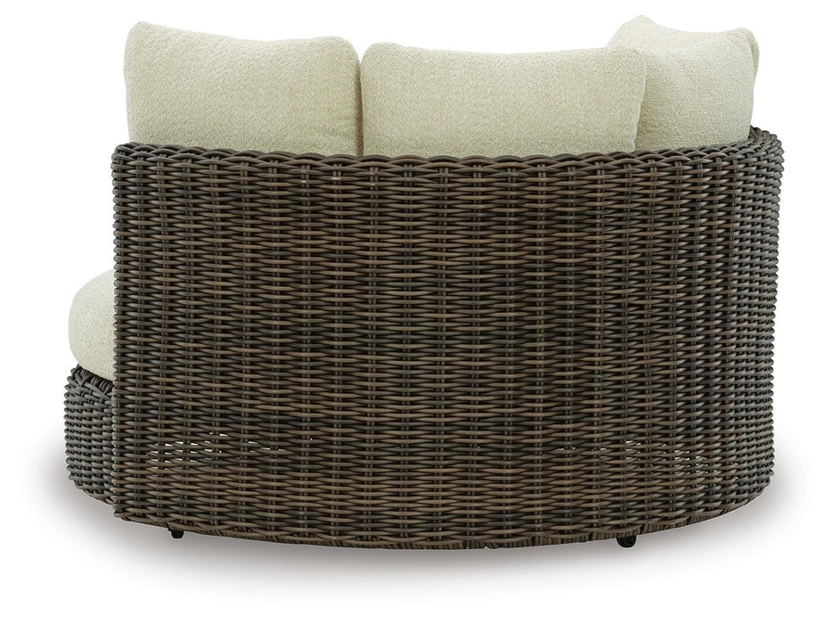 Kimora Outdoor Swivel Lounge Chair with Cushion - Home Furniture And More (Brentwood, MD)