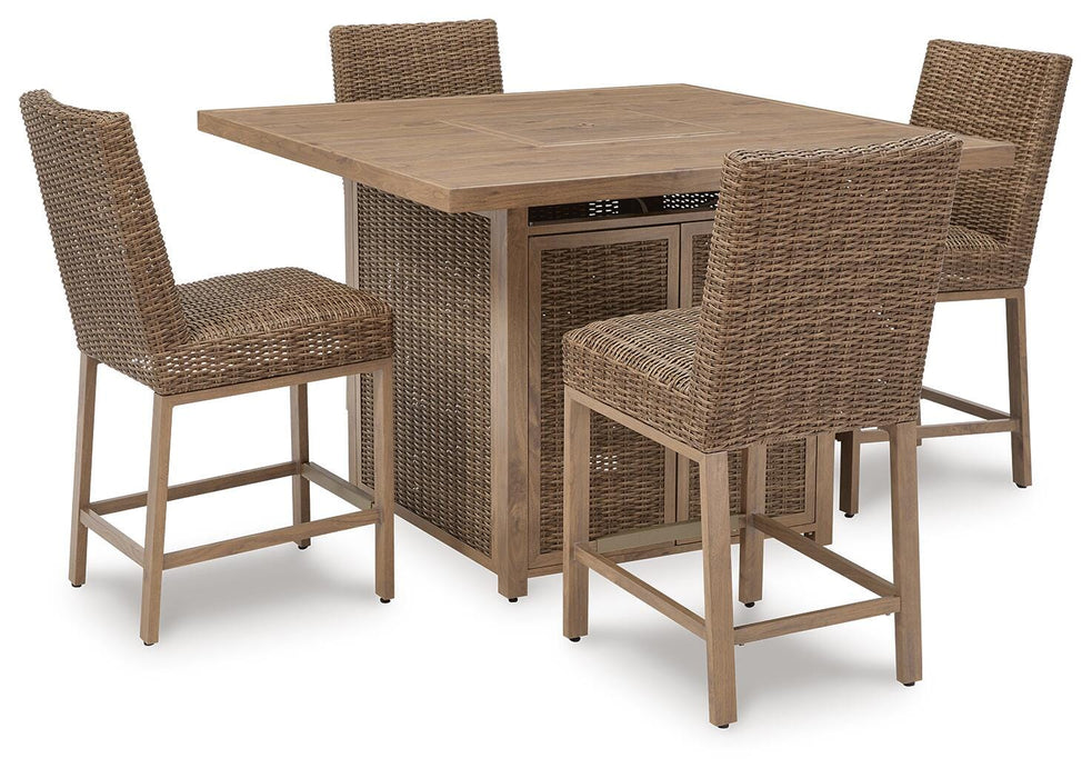 Walton Bridge Outdoor Bar Set - Home Furniture And More (Brentwood, MD)