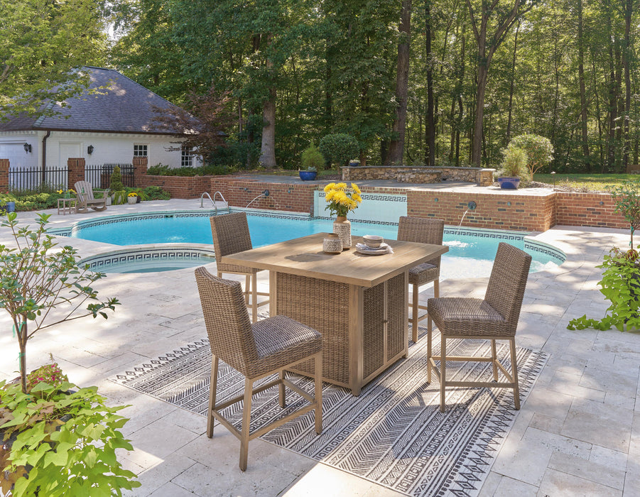 Walton Bridge Outdoor Bar Set - Home Furniture And More (Brentwood, MD)