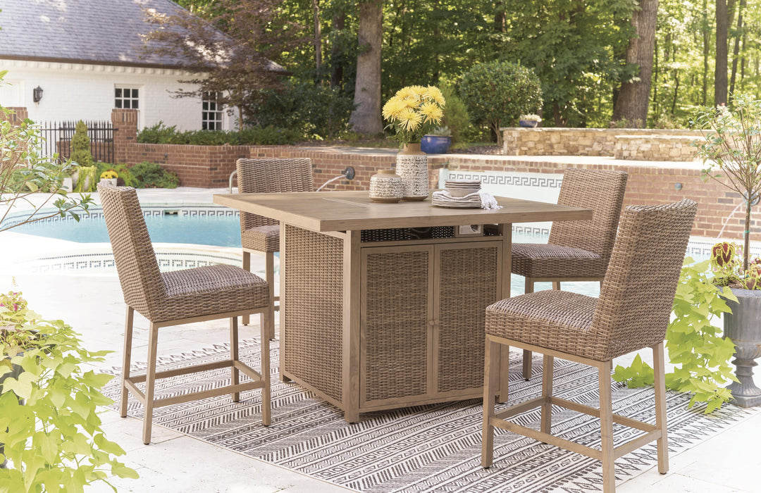 Walton Bridge Outdoor Bar Set - Home Furniture And More (Brentwood, MD)