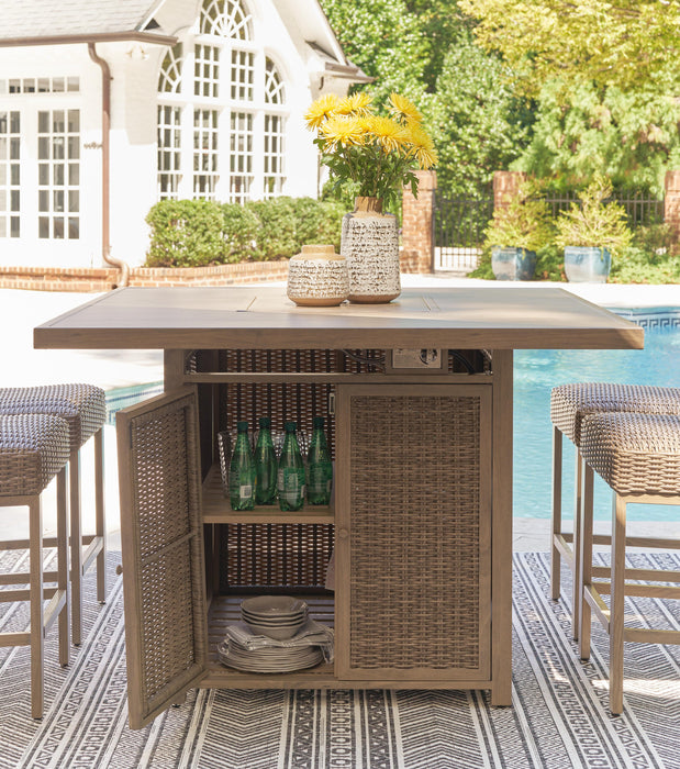 Walton Bridge Outdoor Bar Set - Home Furniture And More (Brentwood, MD)