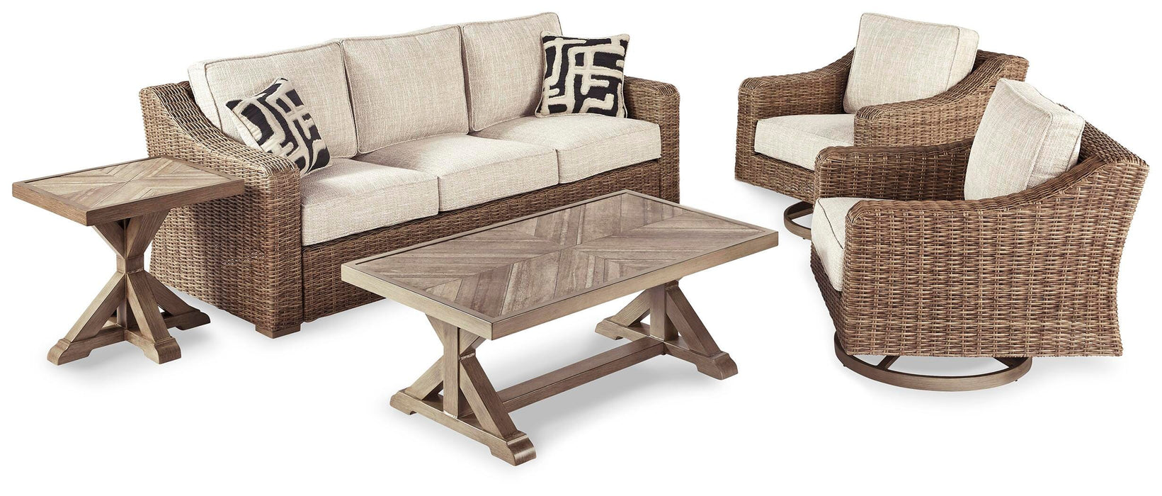 Beachcroft Outdoor Conversation Set - Home Furniture And More (Brentwood, MD)