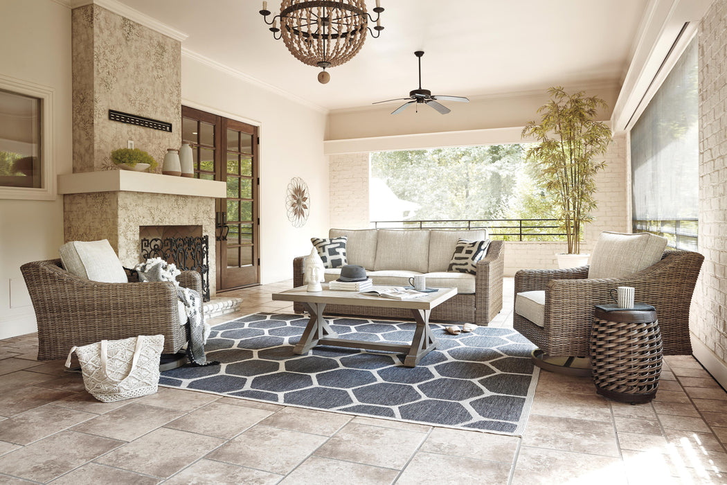 Beachcroft Outdoor Conversation Set - Home Furniture And More (Brentwood, MD)