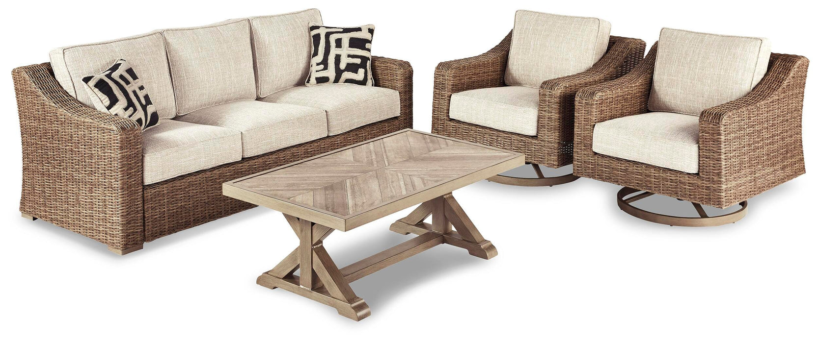 Beachcroft Outdoor Conversation Set - Home Furniture And More (Brentwood, MD)