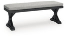 Beachcroft Outdoor Bench with Cushion - Home Furniture And More (Brentwood, MD)