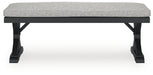 Beachcroft Outdoor Bench with Cushion - Home Furniture And More (Brentwood, MD)
