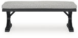 Beachcroft Outdoor Bench with Cushion - Home Furniture And More (Brentwood, MD)