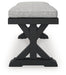 Beachcroft Outdoor Bench with Cushion - Home Furniture And More (Brentwood, MD)