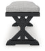 Beachcroft Outdoor Bench with Cushion - Home Furniture And More (Brentwood, MD)