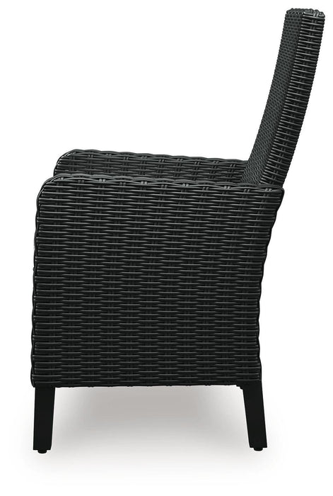 Beachcroft Outdoor Arm Chair with Cushion (Set of 2) - Home Furniture And More (Brentwood, MD)