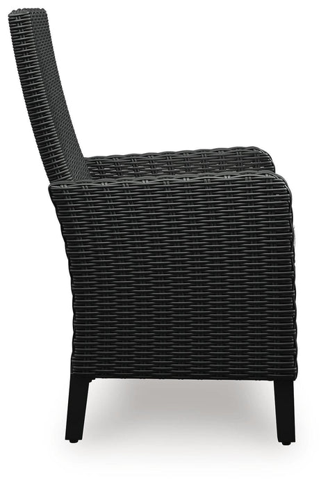 Beachcroft Outdoor Arm Chair with Cushion (Set of 2) - Home Furniture And More (Brentwood, MD)