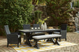 Beachcroft Outdoor Bench with Cushion - Home Furniture And More (Brentwood, MD)