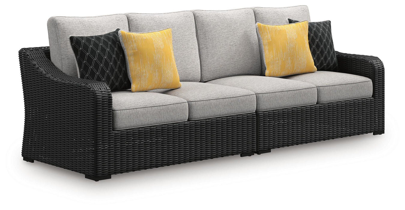 Beachcroft 2-Piece Outdoor Loveseat with Cushion - Home Furniture And More (Brentwood, MD)