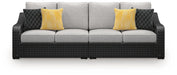 Beachcroft 2-Piece Outdoor Loveseat with Cushion - Home Furniture And More (Brentwood, MD)