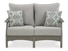 Visola Outdoor Sofa and Loveseat Set - Home Furniture And More (Brentwood, MD)