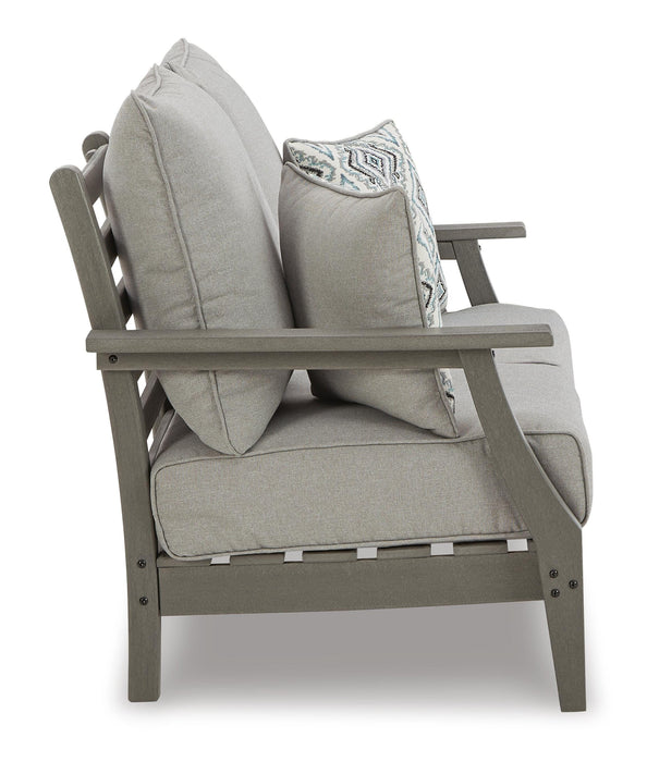Visola Outdoor Sofa and Loveseat Set - Home Furniture And More (Brentwood, MD)
