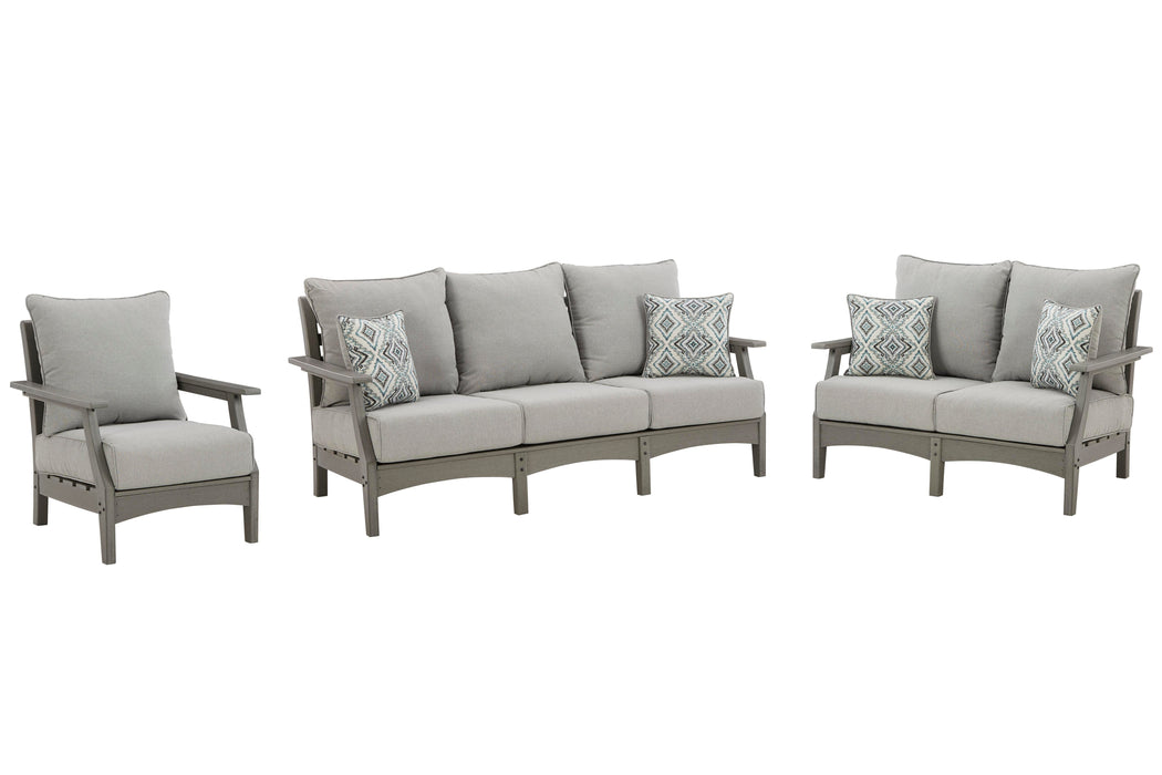 Visola Outdoor Seating Set - Home Furniture And More (Brentwood, MD)