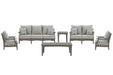 Visola Outdoor Sofa and Loveseat Set - Home Furniture And More (Brentwood, MD)