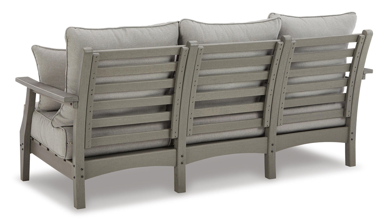 Visola Outdoor Sofa and Loveseat Set - Home Furniture And More (Brentwood, MD)