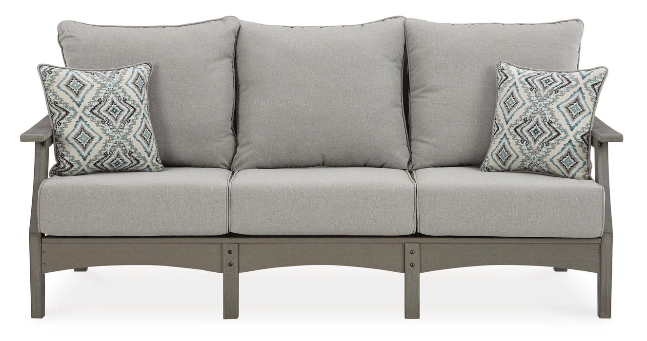 Visola Outdoor Sofa and Loveseat Set - Home Furniture And More (Brentwood, MD)
