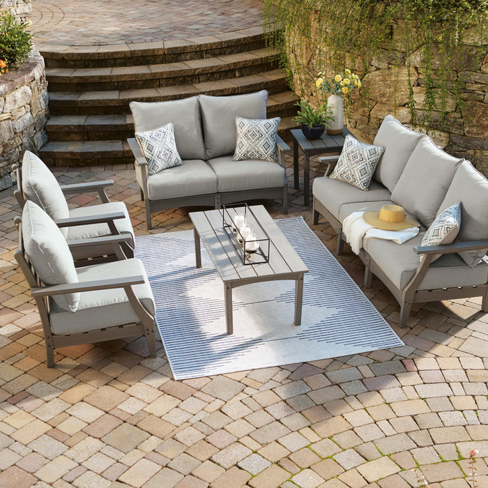 Visola Outdoor Sofa and Loveseat Set - Home Furniture And More (Brentwood, MD)