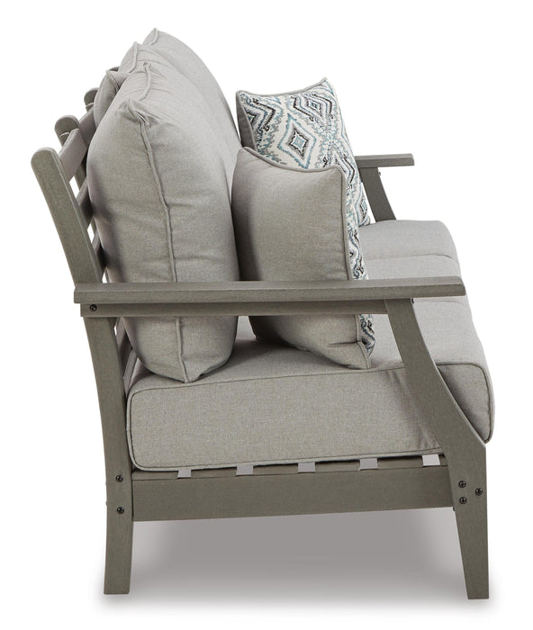 Visola Outdoor Sofa and Loveseat Set - Home Furniture And More (Brentwood, MD)