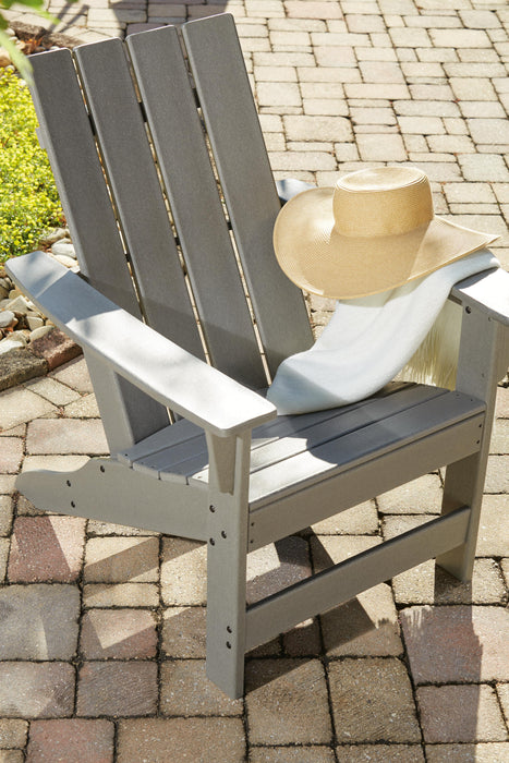 Visola Outdoor Adirondack Chair Set with End Table - Home Furniture And More (Brentwood, MD)