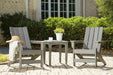 Visola Outdoor Adirondack Chair Set with End Table - Home Furniture And More (Brentwood, MD)