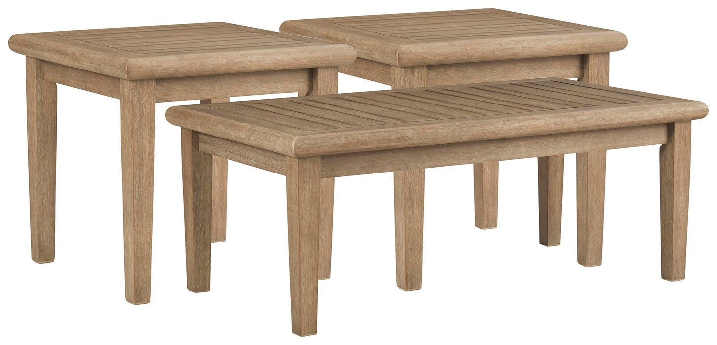 Gerianne Outdoor Occasional Table Set - Home Furniture And More (Brentwood, MD)