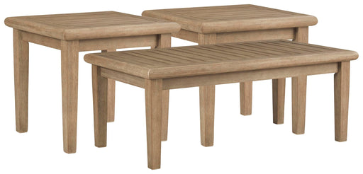 Gerianne Outdoor Occasional Table Set - Home Furniture And More (Brentwood, MD)