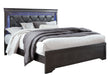Pompei Metallic Grey Bed With Led - Home Furniture And More (Brentwood, MD)