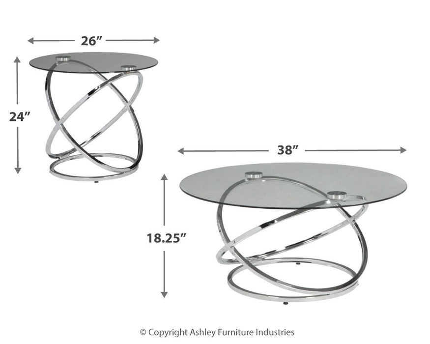 Hollynyx Table (Set of 3) - Home Furniture And More (Brentwood, MD)
