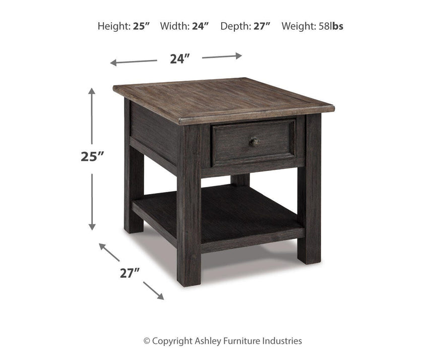 Tyler Creek Occasional Table Set - Home Furniture And More (Brentwood, MD)