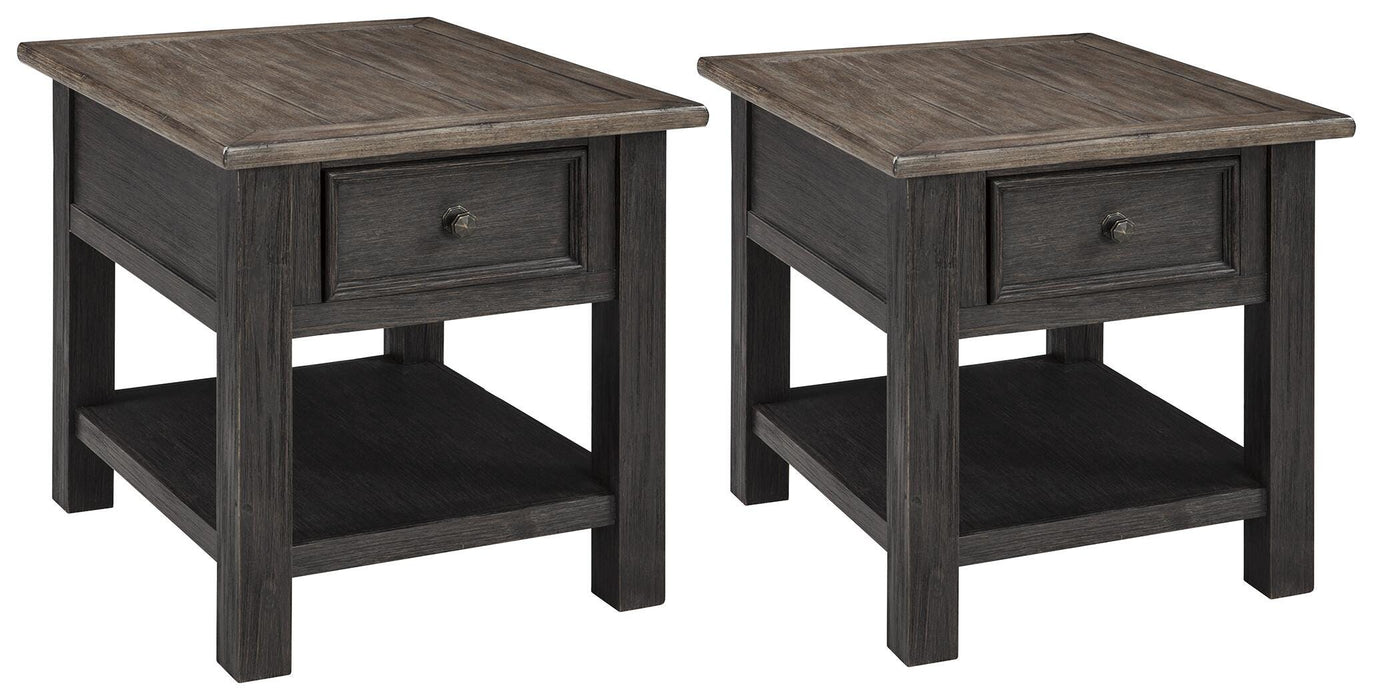 Tyler Creek End Table Set - Home Furniture And More (Brentwood, MD)