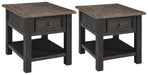 Tyler Creek End Table Set - Home Furniture And More (Brentwood, MD)