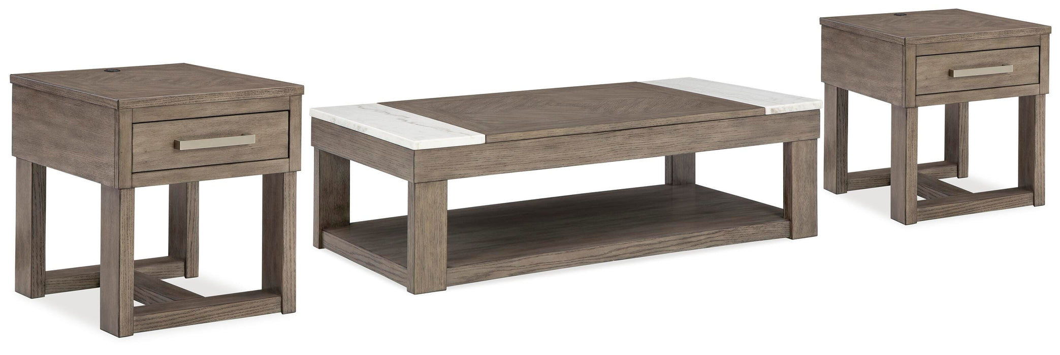 Loyaska Occasional Table Set - Home Furniture And More (Brentwood, MD)