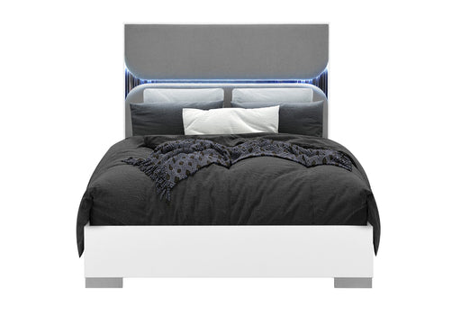 Talia White Bed With Led - Home Furniture And More (Brentwood, MD)