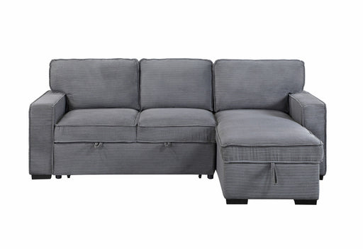 U0203 Light Grey Reversible Sofa Bed - Home Furniture And More (Brentwood, MD)