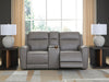 5Z-Comfort Power Reclining Loveseat with Console - Home Furniture And More (Brentwood, MD)