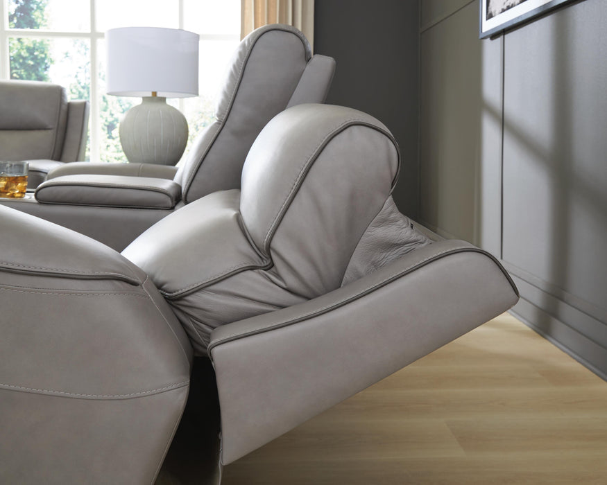 5Z-Comfort Power Reclining Loveseat with Console - Home Furniture And More (Brentwood, MD)