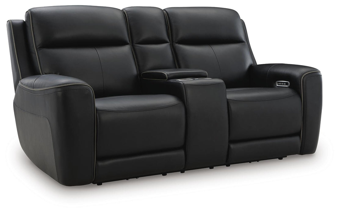 5Z-Comfort Power Reclining Loveseat with Console - Home Furniture And More (Brentwood, MD)