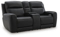 5Z-Comfort Power Reclining Loveseat with Console - Home Furniture And More (Brentwood, MD)