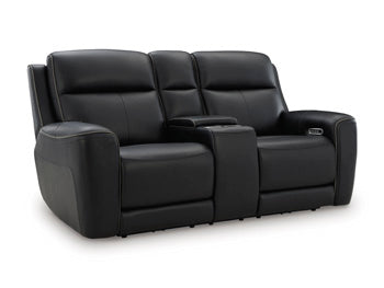 5Z-Comfort Power Reclining Loveseat with Console - Home Furniture And More (Brentwood, MD)
