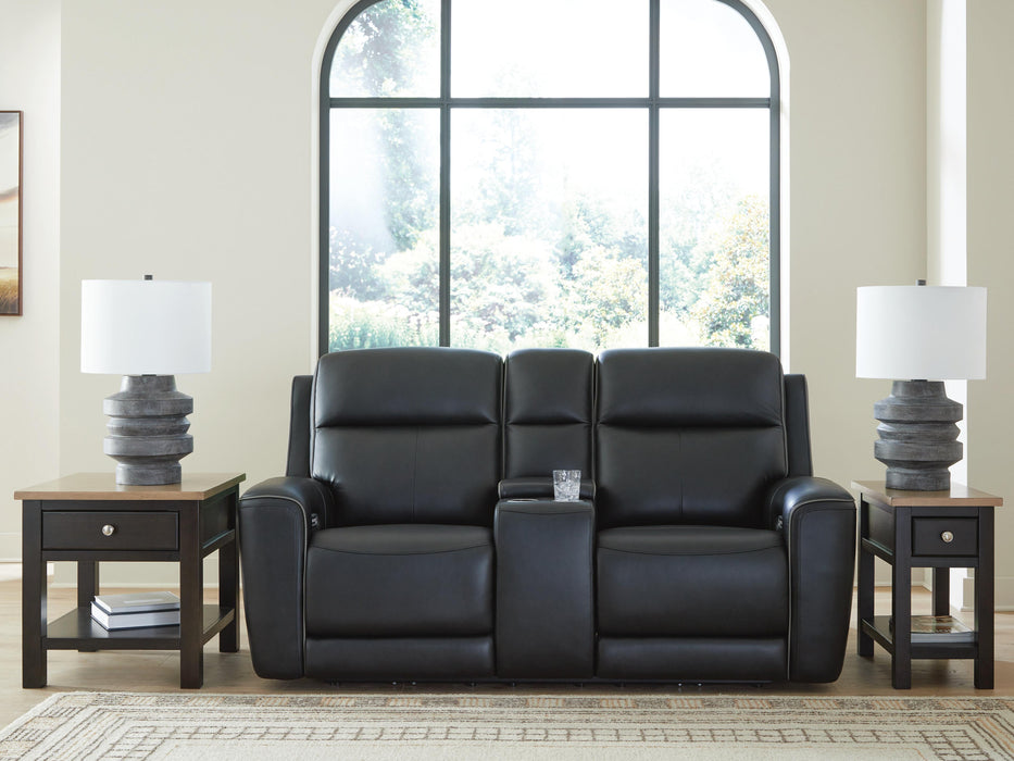 5Z-Comfort Power Reclining Loveseat with Console - Home Furniture And More (Brentwood, MD)