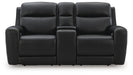 5Z-Comfort Power Reclining Loveseat with Console - Home Furniture And More (Brentwood, MD)