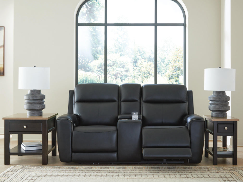 5Z-Comfort Power Reclining Loveseat with Console - Home Furniture And More (Brentwood, MD)