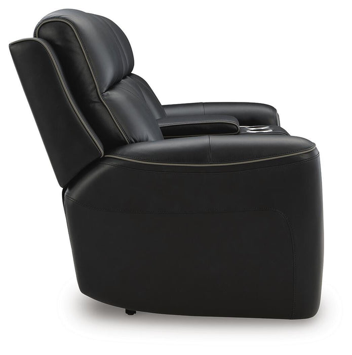 5Z-Comfort Power Reclining Loveseat with Console - Home Furniture And More (Brentwood, MD)